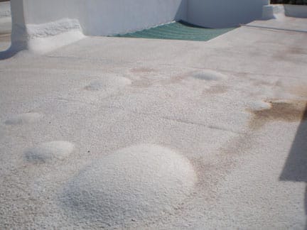 Blistered foam roof coating in Arizona