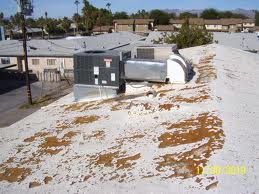 Glendale foam roofing recoating needed on residence