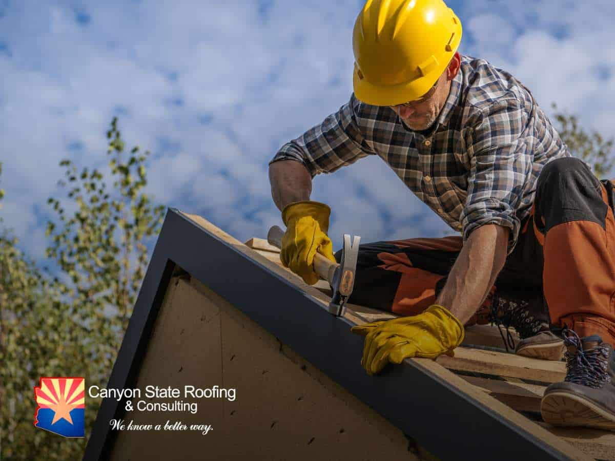 A roofer using precise calculations as math impacts Roofing accuracy and efficiency in construction