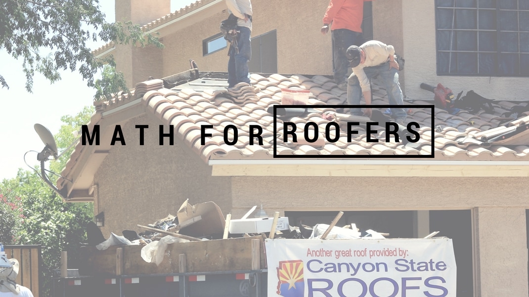 math for roofers