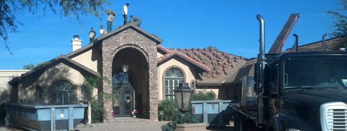 Picture of a recent roof done by our team of Tempe AZ roofers