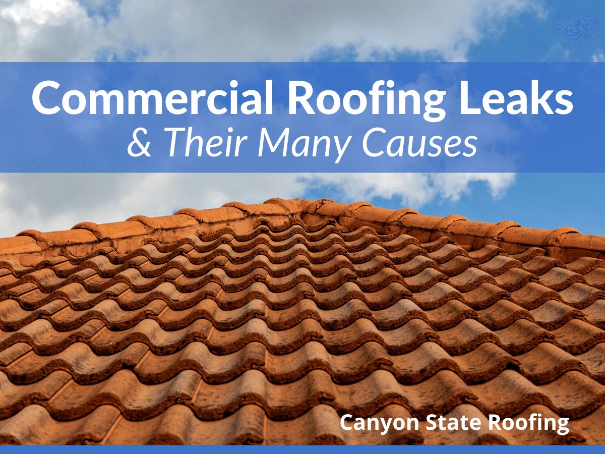 Commercial Roofing Leaks & Their Many Causes Canyon State Roofing