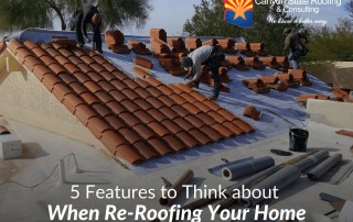 5 Features to Think about When Re-Roofing Your Home