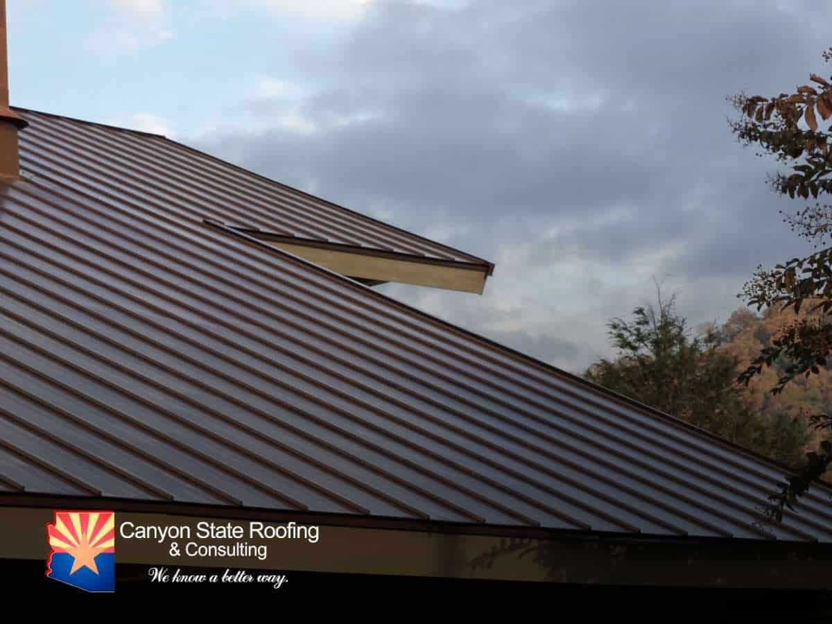 Durable metal roofs installed on a home, offering weather resistance and energy efficiency