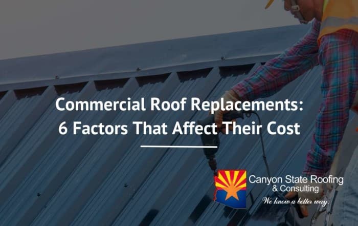 Replacing a commercial roof with a Phoenix roofing company