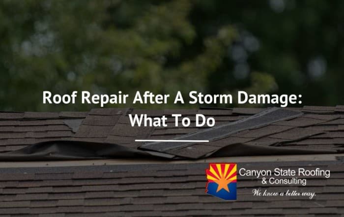 Roof Repair After A Storm Damage What To Do