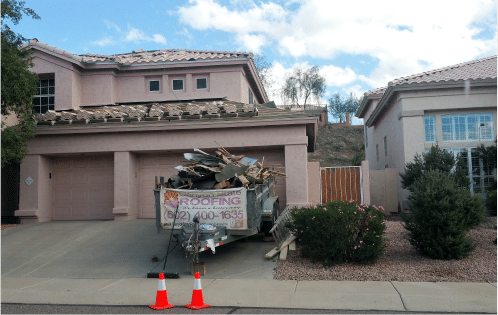 New Roof Installations on a Home in Queen Creek