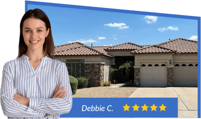 5-Star rated client review by Debbie C.